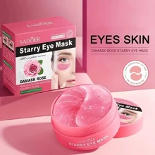 60 Piezas Mascarilla De Ojos De Galaxia De Rosa Para Hidratar, Humectar Y Reparar, Parche De Mascarilla De Ojos Para El Cuidado De La Piel - Rosa - Ver 3