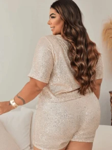 Plus Size Co-Ords - Màu be - Xem 2