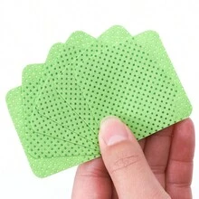 180片/盒綠色一次性指甲美甲卸甲墊,去除甲膠潔淨墊,無酮指甲擦拭布 - 綠色 - 查看 3