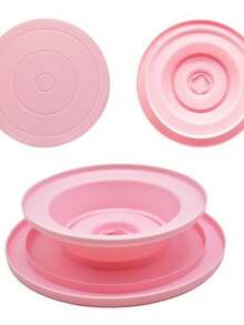 YUQING Rotating Base Cake Decoration Pastry Pastry - Pink - View 6