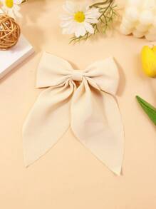 2pcs Girls Bow Decor Hair Clip - Multicolor - View 3