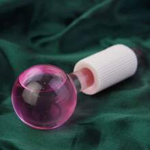 1pc Beauty Ice Roller Facial Massage Energy Ball - Pink - View 5