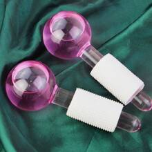 1pc Beauty Ice Roller Facial Massage Energy Ball - Pink - View 10