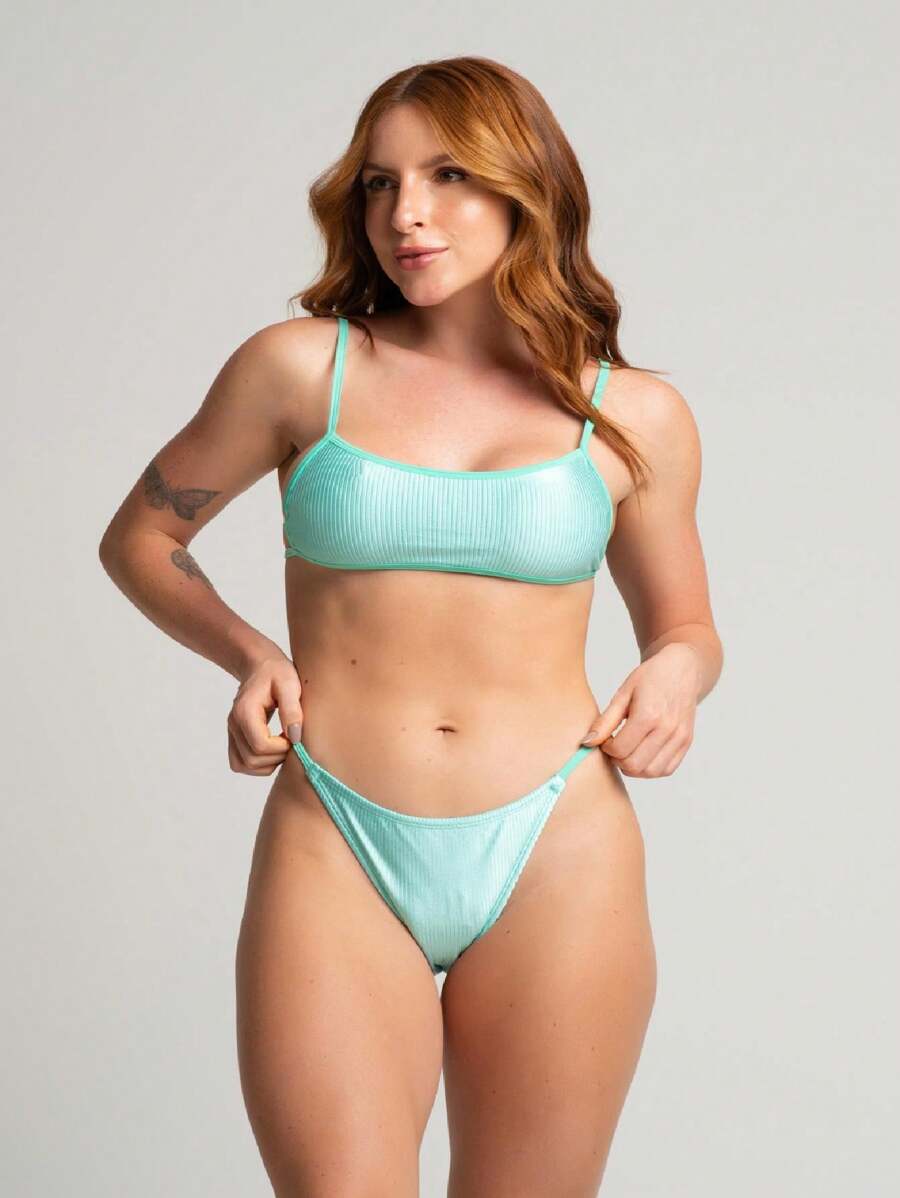 Women Bikini Sets - 綠色 - 查看 1