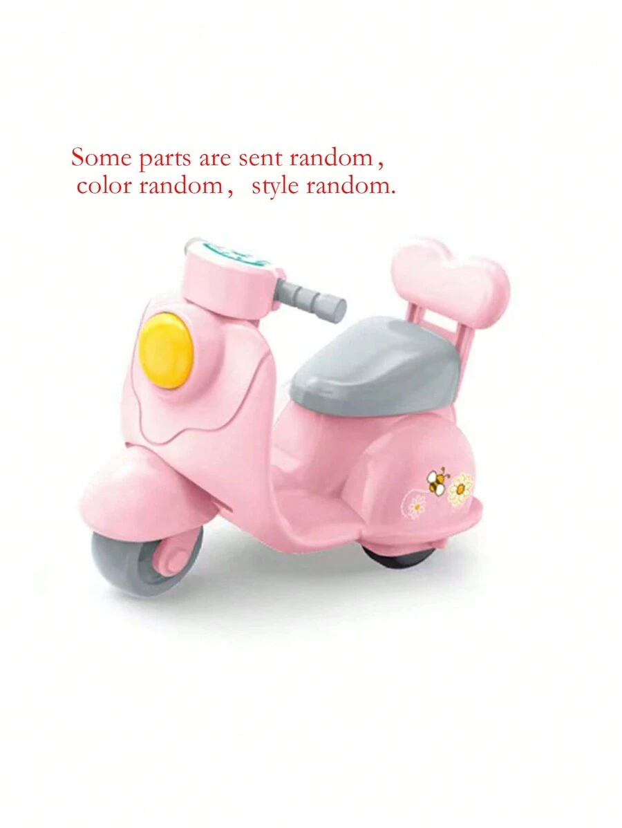 Stomle Family 1 Pieza Accesorio De Casa De Muñecas De Moto De Juguete Diy Inercia Para Regalo De Cumpleaños Para Niñas, Color Aleatorio, Envasado En Bolsa Aleatoria Que Puede Dañarse Durante El Transporte - Rosa - Ver 1