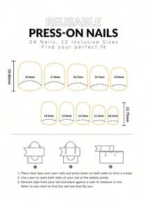 10入組浪漫方形假指甲，充滿星空和宇宙元素，可拆卸並重複使用，附有1支果凍膠，1個指甲文件，適合女孩和女性使用的壓克力指甲假指甲套裝 - 彩色 - 查看 7