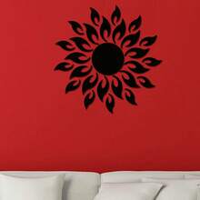 1 Pieza Espejo De Pared Acrílico Con Diseño De Girasol En 3d, Decoración Del Hogar - Plateado - Ver 4