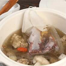 100pcs  Disposable Tea Bags With String And Heal Seal - Non-Woven Fabric Spice Filters For Tea Infuser - Convenient And Mess-Free Brewing