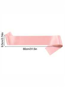 Ceinture vierge rose gold, ceinture en satin de couleur unie pour les concours de beauté, ceinture de qualité supérieure, ceinture personnalisée, ceinture personnalisable DIY, convient pour les fêtes d'anniversaire, les enterrements de vie de jeune fille, Noël