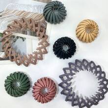 1个鸟巢发带，慵懒发夹板发带，高马尾固定夹，时尚发带，情人节情侣礼物，发饰工具，发髻发夹，发髻器，发髻发片，发型针，头部饰品 - 彩色 - 查看 4