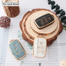 Land Rover Car Key Case, 5 Button Case For Range Rover Evoque Sport Velar Land Rover Discovery LR4 A9 Jaguar F-Pace F-Type XE XEL XF XFL XJ - Black - View 2