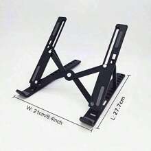 Transform Your Workspace: Sleek, Foldable & Clip-Secure Laptop Stand For Improved Cooling, Ergonomic Posture, And Space Efficiency - White - View 10