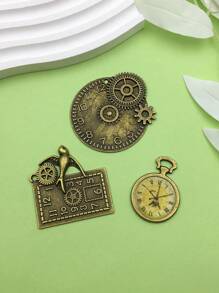 30pcs Hợp kim Đồ cổ Bronze Hỗn hợp Bộ xương Steampunk Đồng hồ Mặt Đồng hồ Bánh răng Bánh xe Vật rủ xuống Đối với Làm đồ trang sức DIY Steampunk Bánh răng Vật rủ xuống Thủ công mỹ nghệ Phụ kiện - Đồng cổ - Xem 7