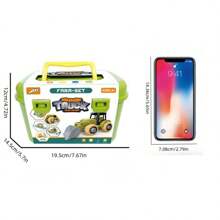 Hộp trữ Nông trại Máy kéo Bối cảnh Trẻ em Đồ chơi , Bao gồm Cái vặn vít Bộ & Câu đố , Đồ chơi giáo dục Đối với Con trai - Hộp đựng loại D - Xem 4