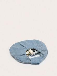 Bolso de hombro plegado con forma de nube en mezclilla, bolso vintage de jean para mujer