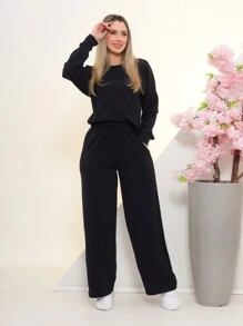 Women Two-Piece Outfits - Black - View 5