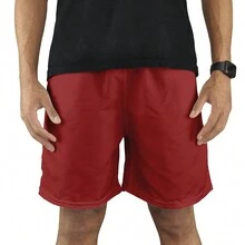 Men Beach Shorts - Màu Đỏ Sâu - Xem 1