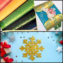 6 Hojas Papel Adhesivo Autoadhesivo Resistente Al Agua De Color Dorado Imprimible De Tamaño A4 Para Impresora De Inyección De Tinta/láser - Dorado - Ver 5