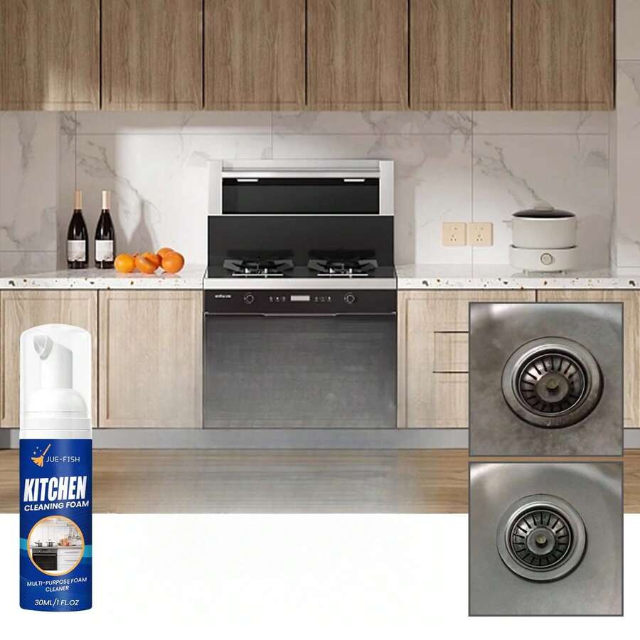 Kitchen Grease Foam Cleanser And Stain Remover, MultiPurpose Stove