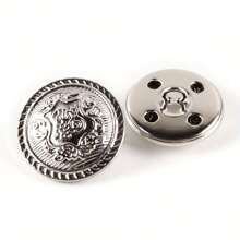 20PCS Metal Round Shank Buttons Vintage Buttons Sewing Buttons Decorative Buttons,Buttons For DIY Crafts Arts & Crafts Supplies , Buttons For ClothingSewing & Knitting Supplies.( Color: Gold, Silver, Copper, Antique Silver )