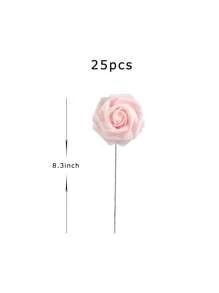 Hoa nhân tạo Hoa hồng , Bọt Mô phỏng Biến đổi dần Màu hồng Fake Hoa hồng Đối với Trang trí nhà cửa Lễ cưới Cô dâu Tắm em bé Bàn Trang trí theo mua Và Nhà  Sân vườn Bàn - Hồng - Xem 2
