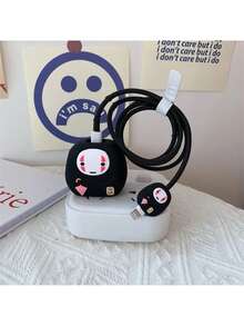 1 pack protección para cable y cargador personajes y accesorios - Blanco - Ver 2