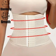 Corset Reductor Faja Gym Cinturilla Colombiana Lenceria - Beis - Ver 5