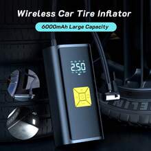 SUITU Smart Air Pump Portable Car Automatic Compressor Tire Inflator For Motorcycle Bicycle Inflatable 120W 6000mAh 150PSI - Wired Version - View 4