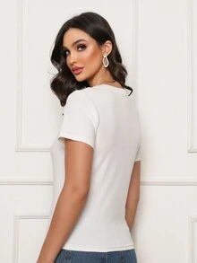 Women T-Shirts - trắng - Xem 2