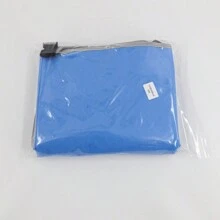 1套兒童飛機腳墊旅行床可攜式飛機座椅擴展器牛津布嬰兒床 - 藍色 - 查看 7