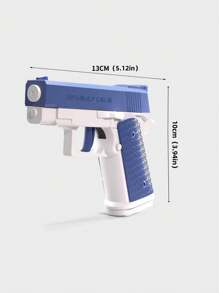 1 Pieza Mini Pistola De Agua Para Juegos Al Aire Libre De Los Adolescentes Con Función De Retroceso Automático, Largo Alcance Y Perfecta Para La Playa, Piscina, Juguete De Pistola Divertido De Agua - Gris - Ver 10