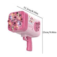 泡泡機槍玩具,帶燈泡泡槍,含泡泡液,76/69/40孔泡泡機,適用於兒童和成年人,戶外&室內慶祝生日和婚禮派對禮物 - 粉紅色泡泡機(不包含泡泡液) - 彩色 - 查看 3