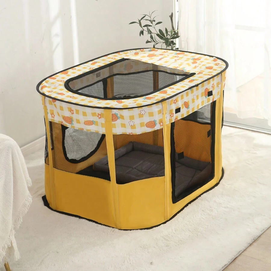 Nhà thú cưng Đối với Mèo Và Chó , Với Vận chuyển Phòng , Mùi Và Côn trùng Phòng chống - Màu vàng - Xem 1