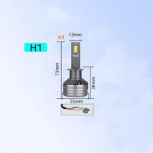 純白色6000k 460瓦200000流明h7、h4、h11、9005、9006、h7、h11、h4、h1、csp 5570 Canbus Led頭燈燈泡2pcs汽車霧燈 - 灰色 - 查看 6