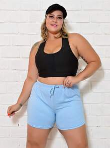 Plus Size Shorts - 彩色 - 查看 2