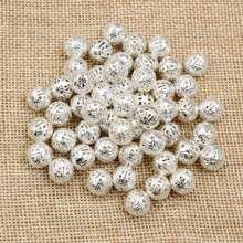 50 顆空心花珠 Diy 間隔串珠吊飾適用於珠寶製作配件 - Hollow beads - 查看 16