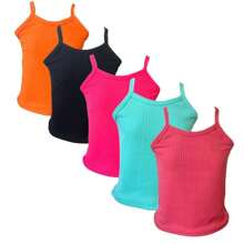 Kit 5 Blusa Feminina Infantil Regata Alça Preço Atacadista
