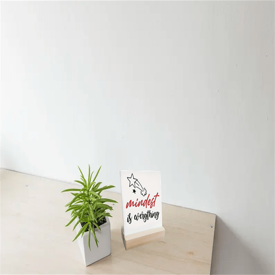 1pc, Wood Decoration Ornament, Inspirational Wood Art Decor