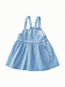 Balabala Váy denim cho bé gái - Màu xanh lam - Xem 1
