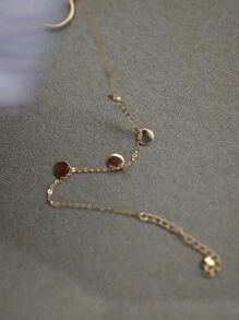 Ins Korean Style Gift, Elegant & Simple, All-Match Bracelet With Design Sense For Women, 925 Silver Plated In Gold