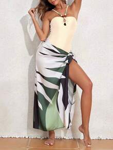 2023 Bộ Đồ Bơi Nữ Phong Cách Spa Cổ Điển Châu Âu Và Mỹ Mới Bao Gồm Váy Voan, Một Kích Thước Phù Hợp Với Tất Cả - Màu be - Xem 1