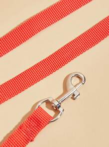 1pc Nylon-Style Dog Leash Suitable For Walking Small Dogs And Cats - Red - View 4