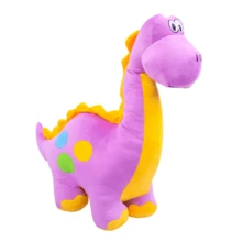 Dinossauro de Pelúcia 58cm Dino Brinquedo Infantil de Pelucia Decoração para Quarto das Crianças - Roxo - Visão 1