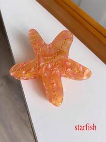 1 件裝可愛海洋動物爪髮夾,由醋酸材料製成,採用獨特的海洋動物風格設計,非常適合女孩日常、派對、戶外休閒髮型,也是可愛的禮物選擇 - 彩色 - 查看 15