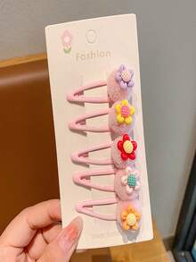 5入組 繽紛少女髮夾,適用於劉海和短髮 - 彩色 - 查看 2