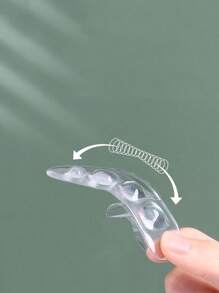 2pcs Pea Shape High Heels Anti-Friction Transparent Invisible Non-Slip Forefoot Pads Heel Stickers Universal