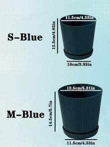 1入組帶底盤的花盆,適用於盆栽植物、多肉植物、裝飾和儲物 - 彩色 - 查看 4