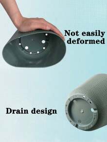 1入組帶底盤的花盆,適用於盆栽植物、多肉植物、裝飾和儲物 - 彩色 - 查看 8