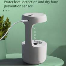 Humidificador Creativo De Gota De Agua Gravitacional Reversible Y Difusor De Aroma Con Gran Capacidad - Blanco - Ver 5
