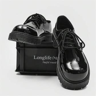 Spring And Autumn Men's Leather Boots - Casual, Business, British Style, Soft Toe, Lace-Up Shoes